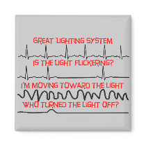 Cardiac Lighting System --Cardiac Nurse Gifts Magnet