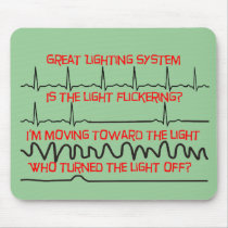 Cardiac Lighting System --Cardiac Nurse Gifts Mousepad
