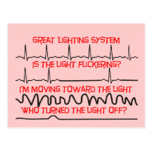 Cardiac Lighting System --Cardiac Nurse Gifts Post Cards