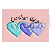 Cardiac Nurse 3D Blue Hearts Gifts