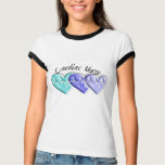 Cardiac Nurse 3D Blue Hearts Gifts t-shirts