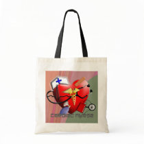 Cardiac Nurse Art Gifts Canvas Bag