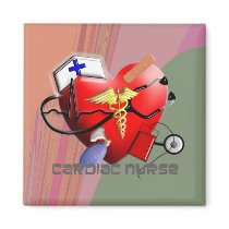 Cardiac Nurse Art Gifts Refrigerator Magnet