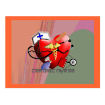 Cardiac Nurse Art Gifts Postcard
