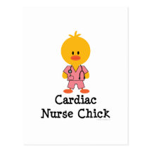 Cardiac Nurse Chick Postcard
