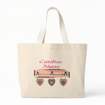 Cardiac Nurse EKG Paper Design Canvas Bag