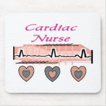 Cardiac Nurse EKG Paper Design Mouse Mat