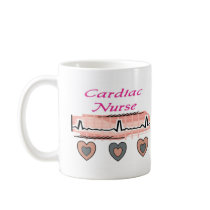 Cardiac Nurse EKG Paper Design Mugs
