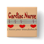 Cardiac Nurse Gifts Buttons