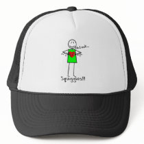 Cardiac Nurse Gifts Stick Person Design V-Fib Trucker Hat