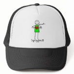Cardiac Nurse Gifts Stick Person Design V-Fib hats