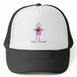 Cardiac Nurse Gifts Stick Person Design V-Fib Mesh Hats