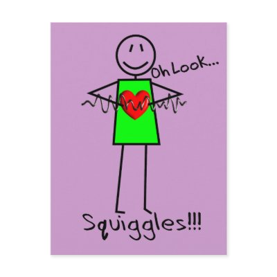 Cardiac Nurse Gifts Stick Person Design V-Fib Post Card by themedicaldepot