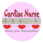 Cardiac Nurse Gifts Round Sticker
