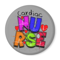 Cardiac Nurse Gifts--Unique Cardiac Design Magnets