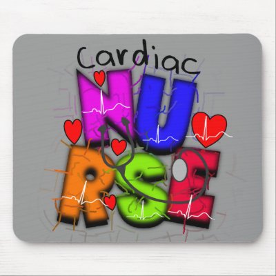 Cardiac Nurse Gifts--Unique Cardiac Design Mousepads by ProfessionalDesigns