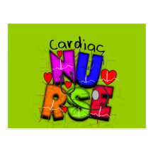 Cardiac Nurse Gifts--Unique Cardiac Design Postcard