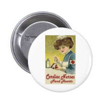 Cardiac Nurse Mend Hearts Pinback Button