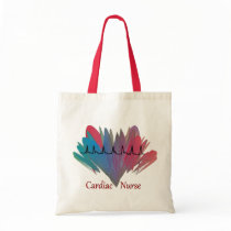 Cardiac Nurse QRS Design Tote Bag
