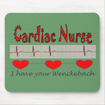 Cardiac Nurse T-shirts and Gifts Mouse Pads