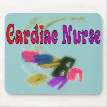 Cardiac Nurse Watercolor Art Gifts Mouse Pads