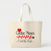 Cardiac Nurses CATCH THE BEATS Tote Bags
