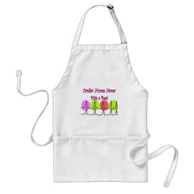 Cardiac Nurses NEVER Miss a Beat! Apron by gailg1957