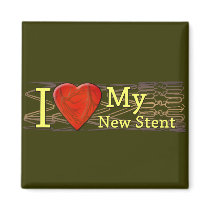 Cardiac Recovery Gifts | Stent T-shirts Refrigerator Magnet