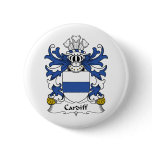 Cardiff Family Crest Pinback Buttons