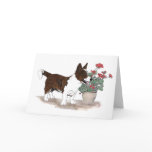 Cardigan Welsh Corgi Notecard  ~  Brindle