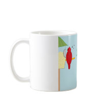 Cardinal and Bluebird Mugs