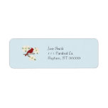 Cardinal and Dogwood Watercolor Address Labels