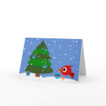 Cardinal And The Christmas Tree Holiday Cards