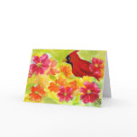 Cardinal Birthday Card