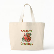 Cardinal Christmas Tote Bags