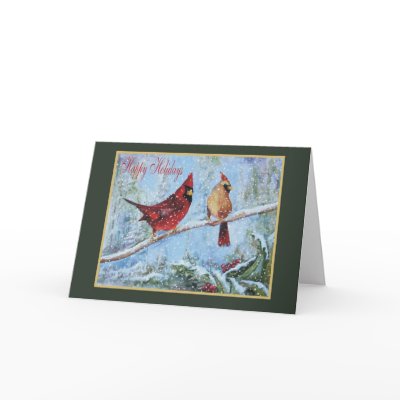 Cardinal Christmas Card by klocke