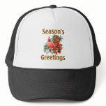 Cardinal Christmas Trucker Hat