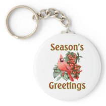 Cardinal Christmas Keychains