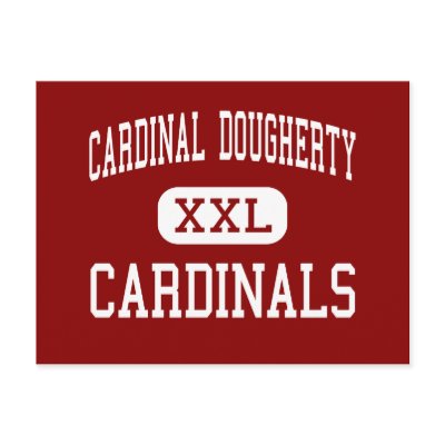 Cardinal Dougherty - Cardinals - Philadelphia Postcards by customteamsportswear