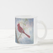 cardinal frosted mug