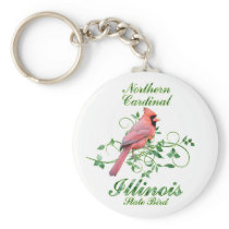 Cardinal Illinois State Bird Key Chains