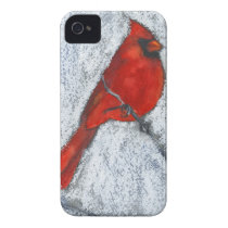 Cardinal in the Snow Iphone 4 Cover
