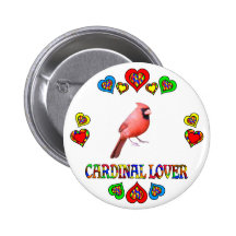 Cardinal Lover Pin