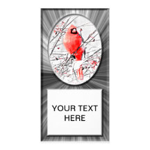CARDINAL MASCULIN D'HIVER CARTES AVEC PHOTO