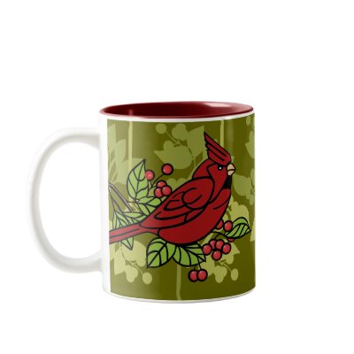 Cardinal Coffee Mugs by litabug