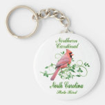 Cardinal North Carolina State Bird Keychains