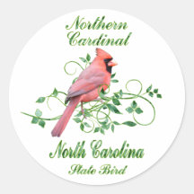 Cardinal North Carolina State Bird Sticker