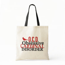 Cardinal Obsessed Tote Bags