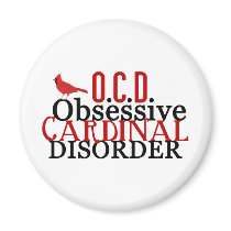 Cardinal Obsessed Magnets
