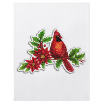 cardinal on holly vine full color flyer